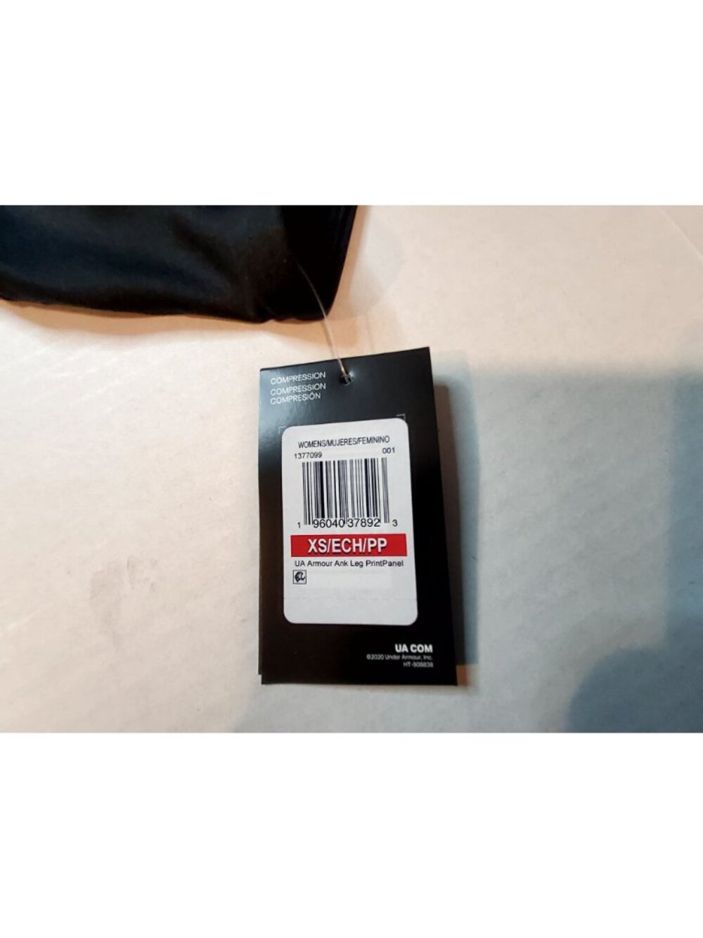 Under Armour Womens High-Rise Compression Ankle Legging XS Black Polyester Blend - Picture 6 of 13